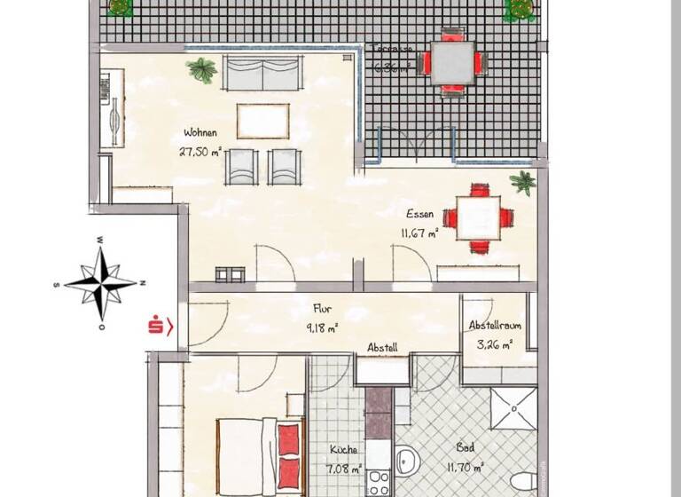 Penthouse zur Miete 1.650 € 2,5 Zimmer 93 m² Geschoss 5/6 frei ab 01.07.2026 Am Stutenanger 9 a Oberschleißheim 85764