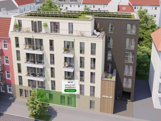 Wohnung zum Kauf - Neubau provisionsfrei 350.274 € 2 Zimmer 44,5 m² EG Gernotstraße 36 Lichtenberg Berlin 10365