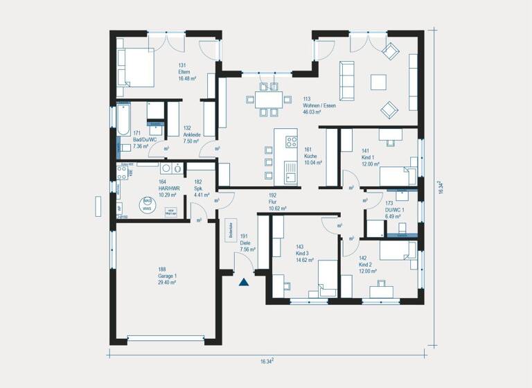 Bungalow zum Kauf 453.990 € 5 Zimmer 165 m² 612,9 m² Grundstück Bietigheim 76467