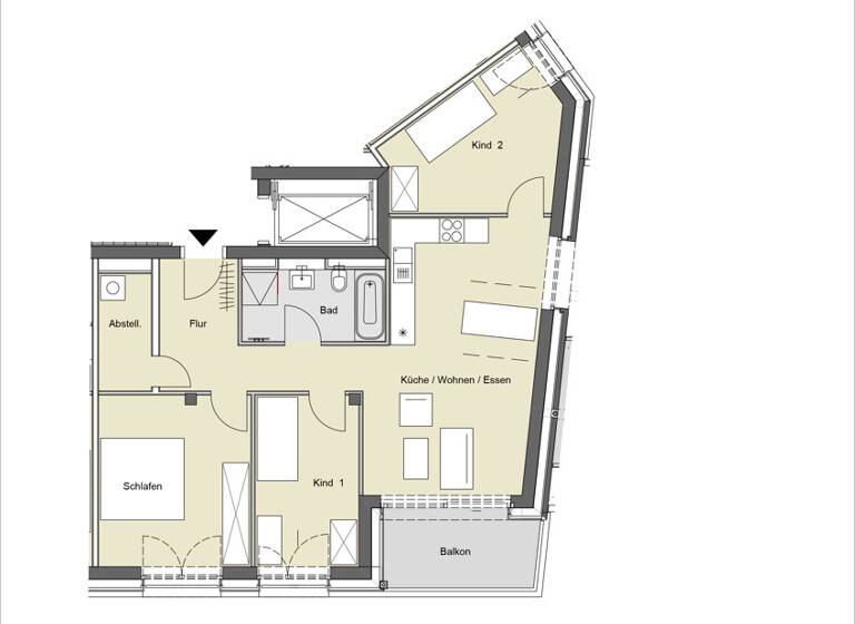 Wohnung zur Miete - Neubau 2.025 € 4 Zimmer 90,9 m²<br/>Wohnfläche 6.<br/>Geschoss ab sofort<br/>Verfügbarkeit Petershausen-West Konstanz 78467