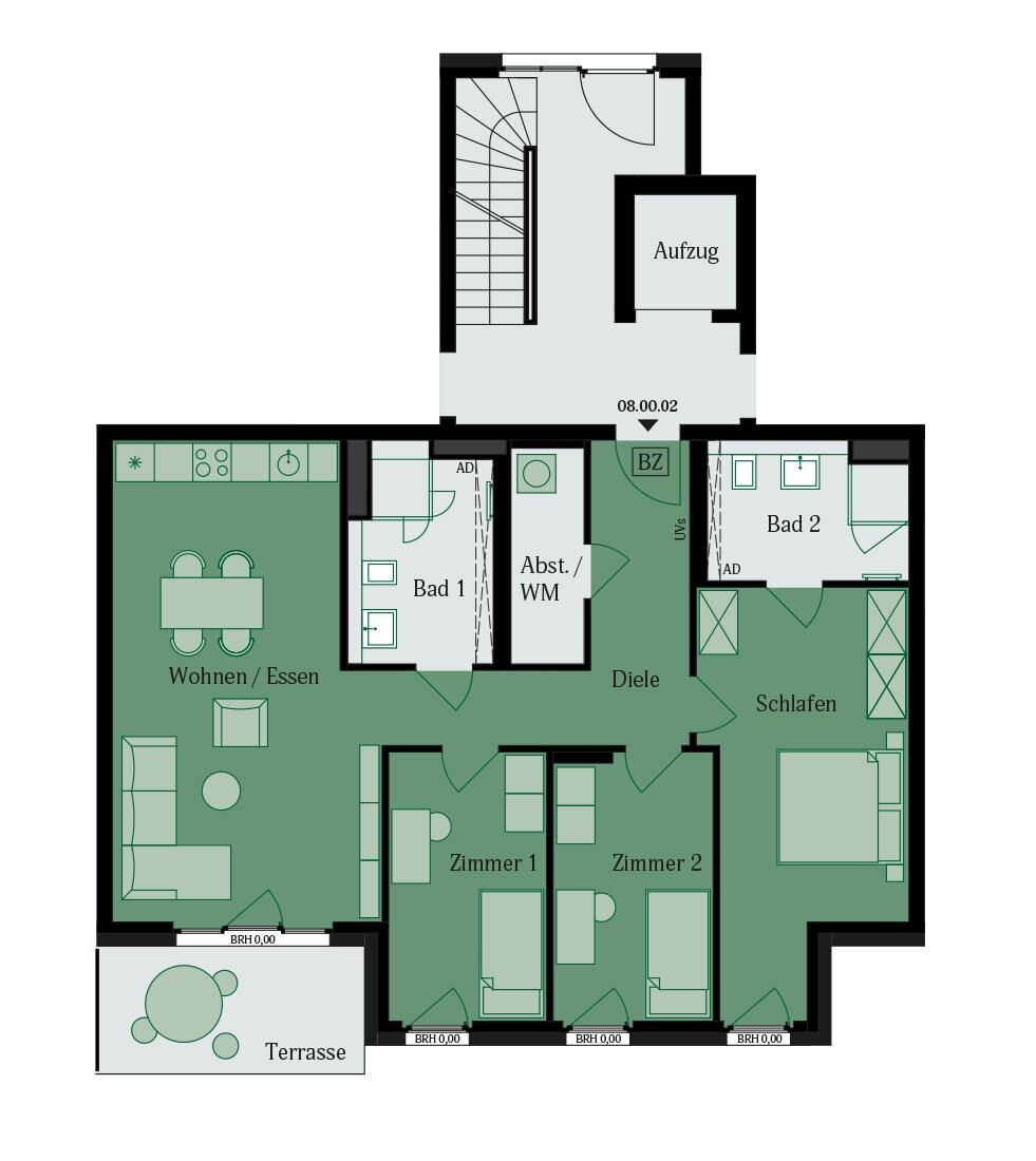 Wohnung zur Miete 1.700 € 4 Zimmer 102 m²<br/>Wohnfläche 01.04.2025<br/>Verfügbarkeit Dietrich-Bonhoeffer-Str. 12a Lämmerspiel Mühlheim 63165