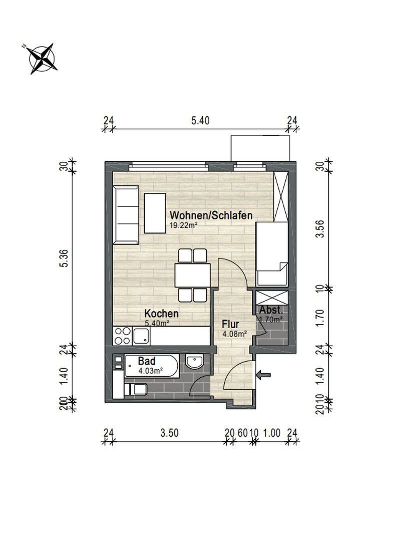 Wohnung zum Kauf provisionsfrei 132.900 € 1 Zimmer 35 m²<br/>Wohnfläche 2.<br/>Geschoss Eller Düsseldorf 40229