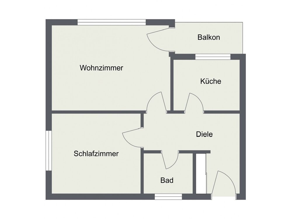 Wohnung zur Miete 430 € 2 Zimmer 53 m²<br/>Wohnfläche 1.<br/>Geschoss 01.02.2025<br/>Verfügbarkeit Bahnhof - Brackwede Bielefeld / Brackwede 33647