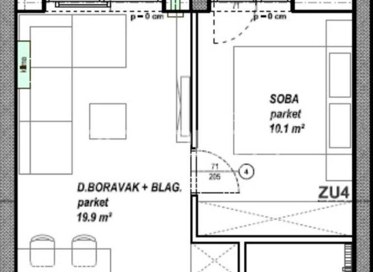Wohnung zum Kauf 156.020 € 2 Zimmer 46 m² 1. Geschoss Cakovec