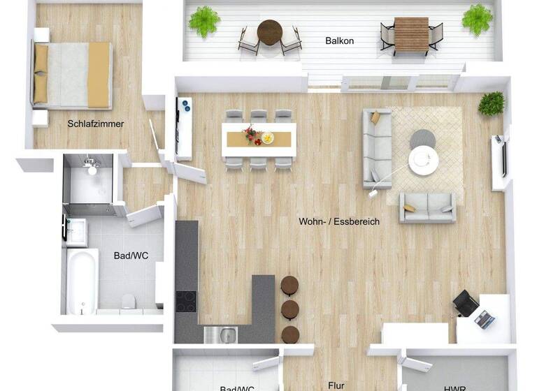 Wohnung zur Miete 1.190 € 2 Zimmer 114 m² Waghäusel 68753