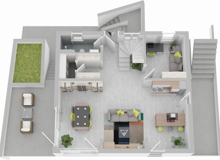 Einfamilienhaus zur Miete 2.000 € 4 Zimmer 157 m² 200 m² Grundstück Obergrombach Bruchsal / Obergrombach 76646