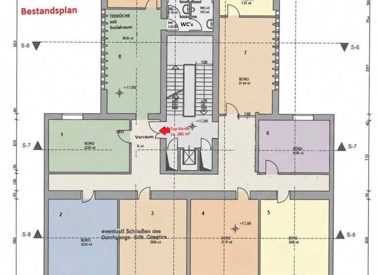 Büro zur Miete 18,50 € teilbar ab 286,2 m² Wien 1010