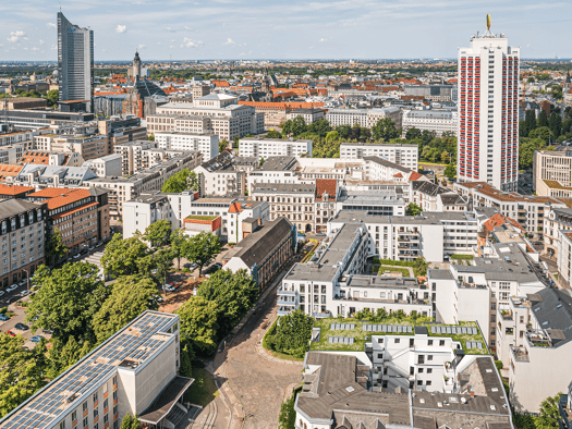 Wohnung zum Kauf - Neubau provisionsfrei 314.990 € 2 Zimmer 45,7 m² 1. Geschoss Czermaks Garten 3 Zentrum-Ost Leipzig 04103