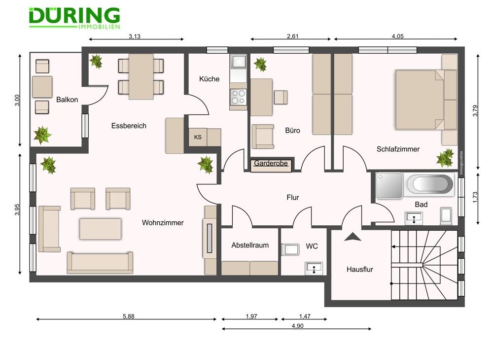 Wohnung zum Kauf 230.000 € 3 Zimmer 84,4 m²<br/>Wohnfläche Bürgerstraße Oldenburg 26123