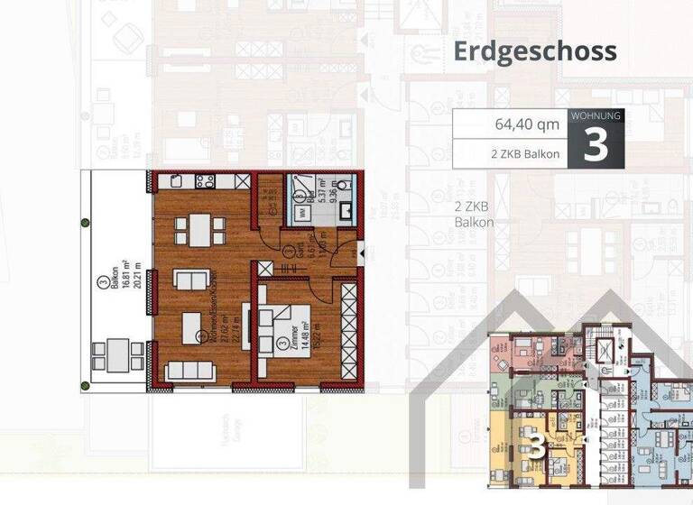 Wohnung zum Kauf - Erstbezug 250.000 € 2 Zimmer 64,4 m² EG Homburg 66424