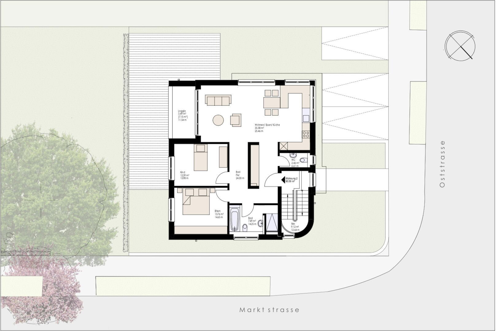 Wohnung zur Miete 1.150 € 3,5 Zimmer 91 m²<br/>Wohnfläche 1.<br/>Geschoss 01.04.2025<br/>Verfügbarkeit Wevelinghoven Grevenbroich 41516