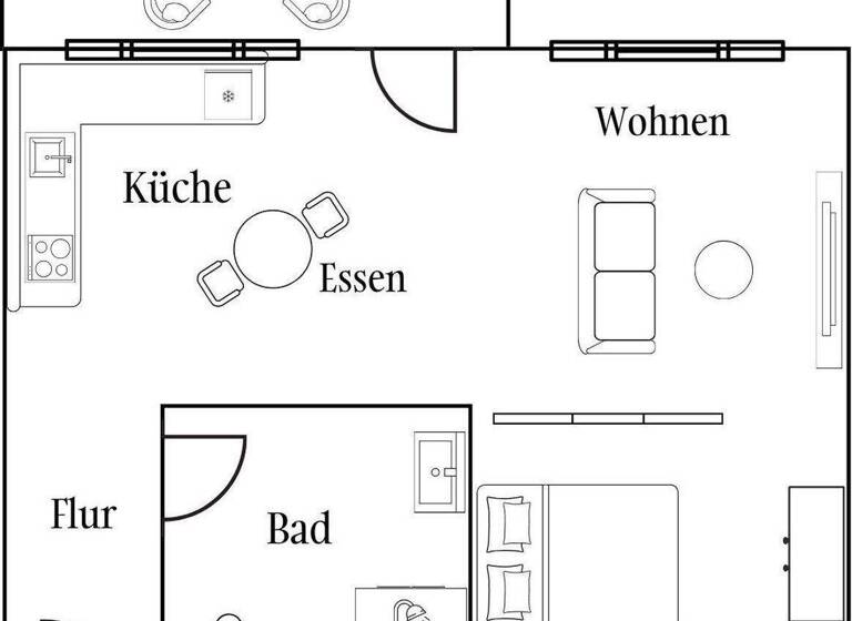 Wohnung zur Miete 970 € 1,5 Zimmer 41 m² 2. Geschoss frei ab sofort Luisenstraße 45 Friedrichstadt Düsseldorf 40215