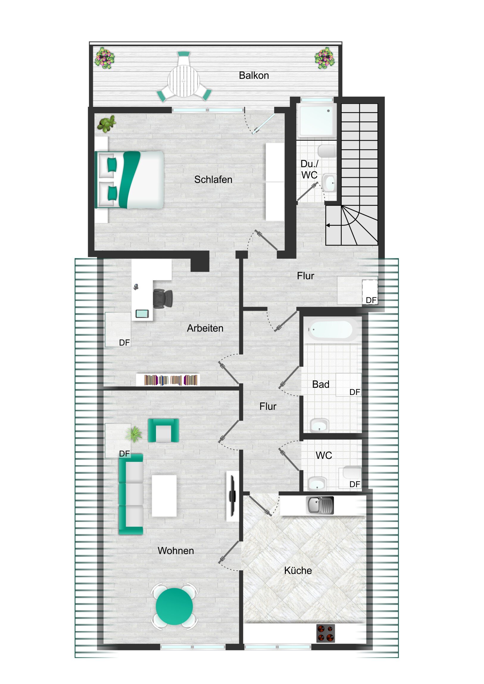 Wohnung zur Miete 850 € 3 Zimmer 90 m²<br/>Wohnfläche 2.<br/>Geschoss Hohenstein Bönnigheim 74357