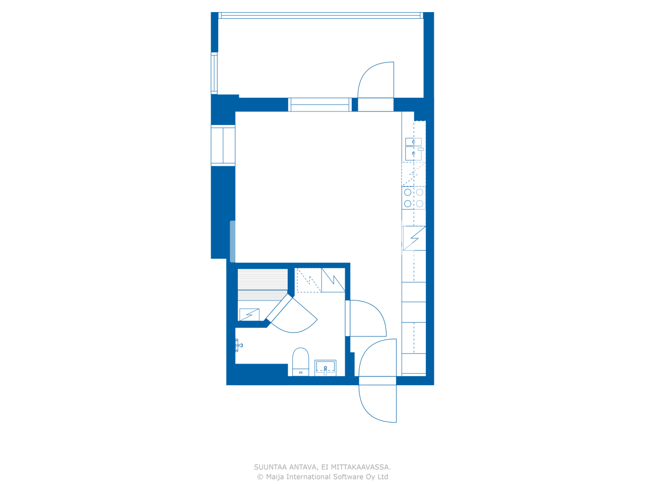 Studio zum Kauf 109.500 € 1 Zimmer 31,5 m²<br/>Wohnfläche 4.<br/>Geschoss Messuportinkatu 4 Kuopio 70840