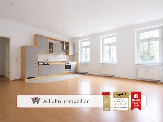 Wohnung zur Miete 466 € 1 Zimmer 42,5 m² 2. Geschoss frei ab 01.04.2026 Mottelerstraße 10 Gohlis-Süd Leipzig 04155
