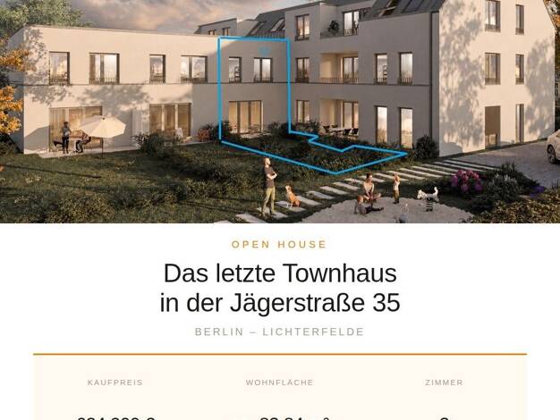 Terrassenwohnung zum Kauf - Neubau provisionsfrei 624.900 € 3 Zimmer 83,8 m² EG Jägerstraße 35 Lichterfelde Steglitz-Zehlendorf 12209