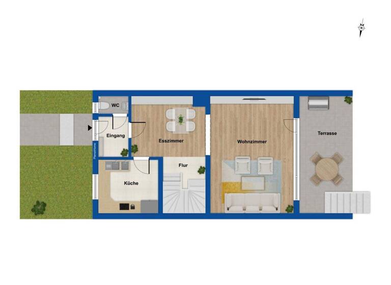 Reihenmittelhaus zum Kauf 449.000 € 4 Zimmer 101 m² 297 m² Grundstück Großgründlach Nürnberg 90427