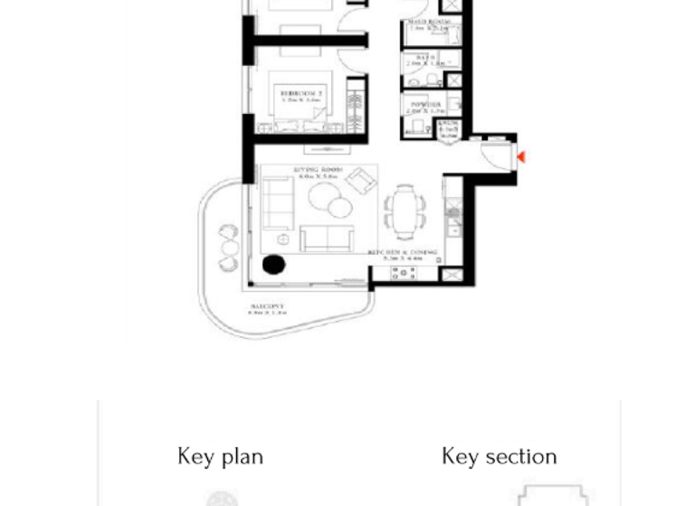Wohnung zum Kauf 1.750.779 € 4 Zimmer 157,9 m² Dubai
