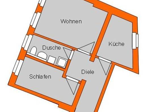 Wohnung zur Miete 299 € 2 Zimmer 50 m² 2. Geschoss Görlitz 02826