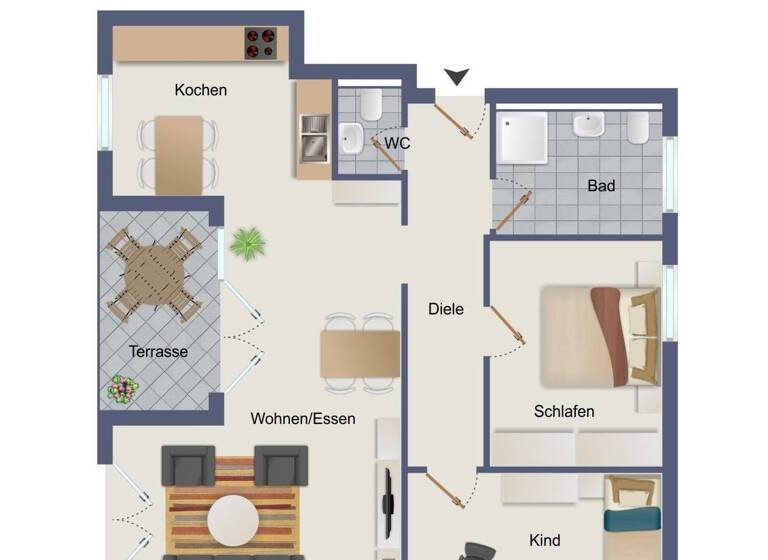 Wohnung zum Kauf 411.234 € 3 Zimmer 84,7 m²<br/>Wohnfläche EG<br/>Geschoss Öhringen Öhringen 74613