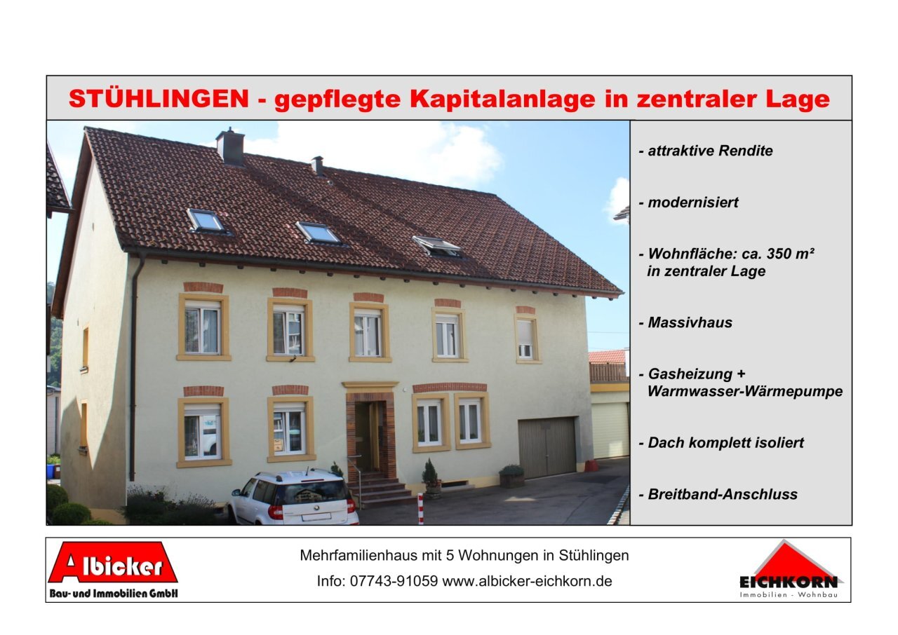 Mehrfamilienhaus zum Kauf 11 Zimmer 350 m²<br/>Wohnfläche 380 m²<br/>Grundstück Stühlingen Stühlingen 79780