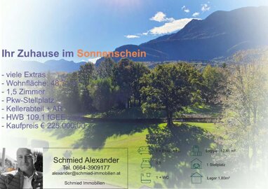 Wohnung zum Kauf 225.000 € 1,5 Zimmer 49 m² 4. Geschoss Wirling Bad Ischl 4820