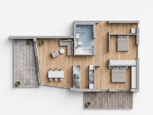 Wohnung zum Kauf - Erstbezug 869.000 € 3 Zimmer 83,2 m² 2. Geschoss Kranebitter Allee 116 Hötting Innsbruck 6020