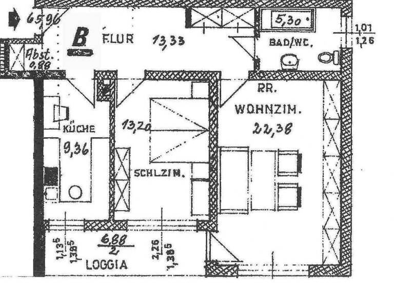 Wohnung zum Kauf 169.000 € 2 Zimmer 66 m² 6. Geschoss Grubweg Passau 94034