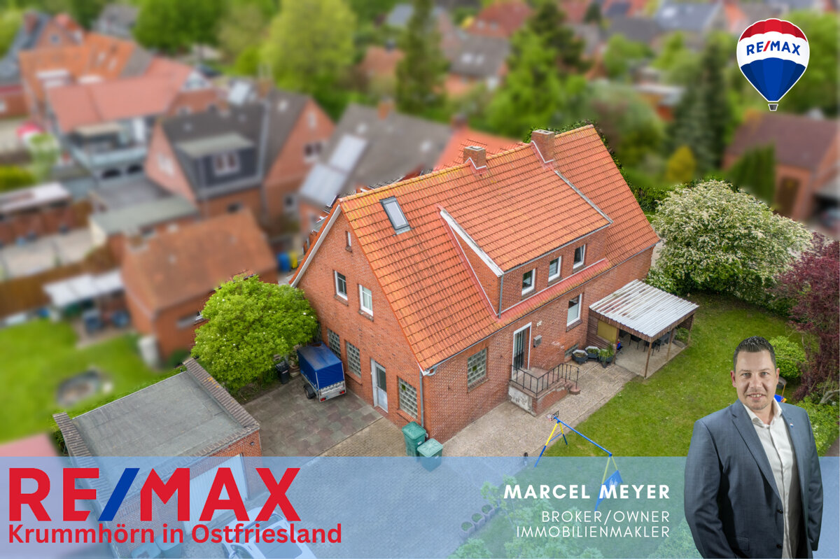 Mehrfamilienhaus zum Kauf 229.000 € 7 Zimmer 140 m²<br/>Wohnfläche 541 m²<br/>Grundstück Kürenweg 1 Conrebbersweg Emden / Conrebbersweg 26721