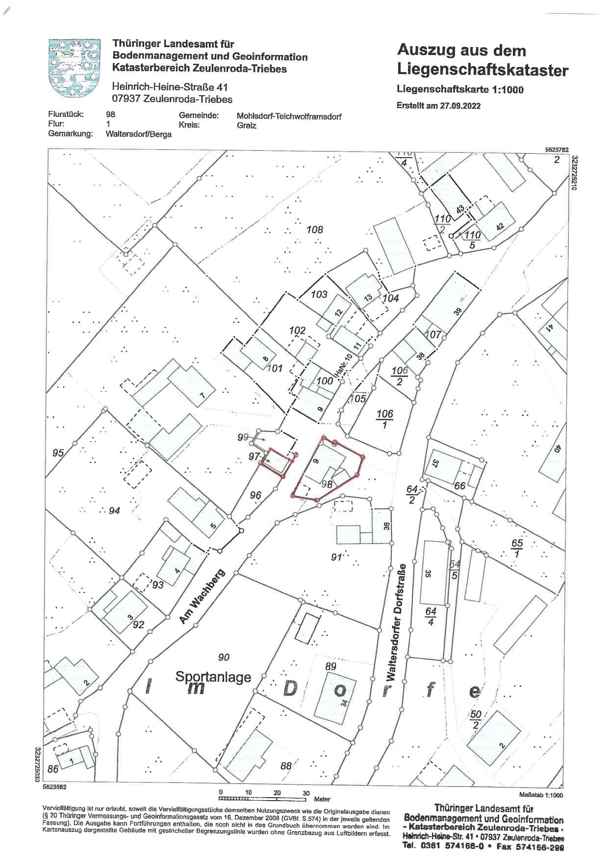 Einfamilienhaus zum Kauf 69.000 € 6 Zimmer 100 m²<br/>Wohnfläche 323 m²<br/>Grundstück Am Wachberg 6 Waltersdorf Teichwolframsdorf 07987