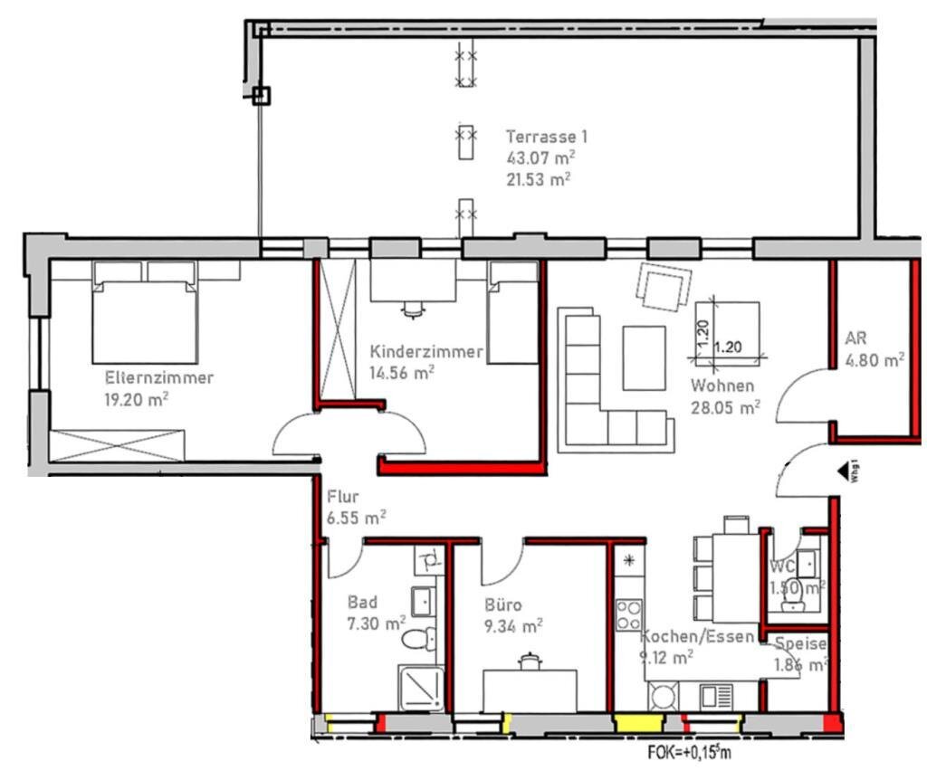 Wohnung zum Kauf 530.000 € 4 Zimmer 123,8 m²<br/>Wohnfläche Katzwang / Reichelsdorf Ost / Reichelsdorfer Kelle Nürnberg 90455