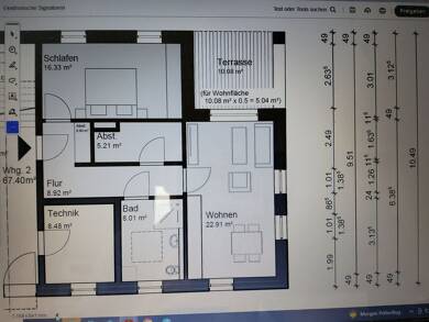Terrassenwohnung zur Miete - Erstbezug 1.100 € 3 Zimmer 67,4 m² EG Glockengießerstraße 31 Rotenburg Rotenburg 27356