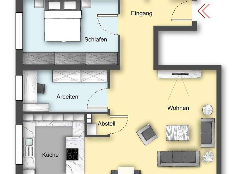 Wohnung zur Miete 1.315 € 4 Zimmer 101,8 m² frei ab 01.04.2026 Wiesentalstraße 11 Minseln Rheinfelden (Baden) 79618