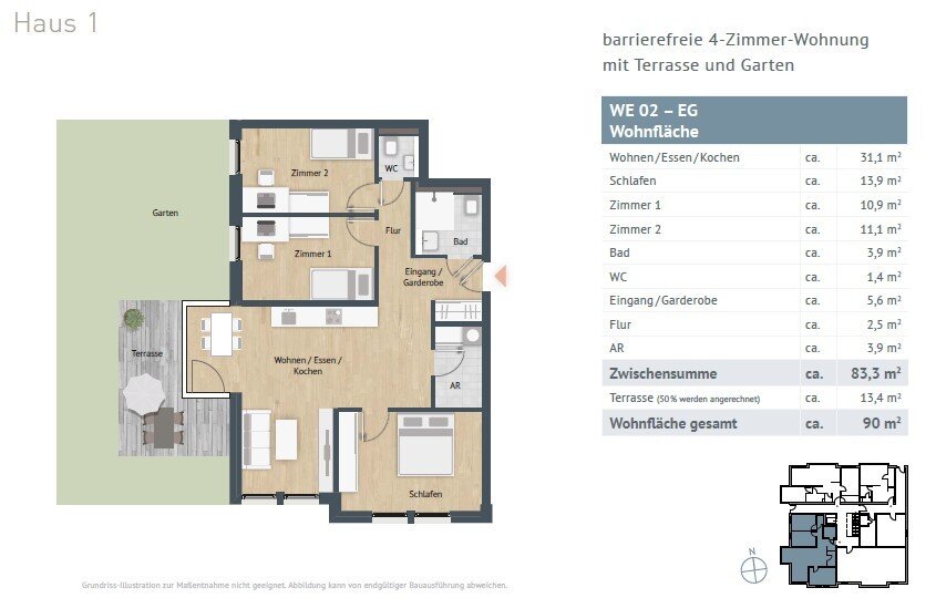 Wohnung zum Kauf provisionsfrei 449.000 € 4 Zimmer 90 m²<br/>Wohnfläche Lohme Lohme 18551