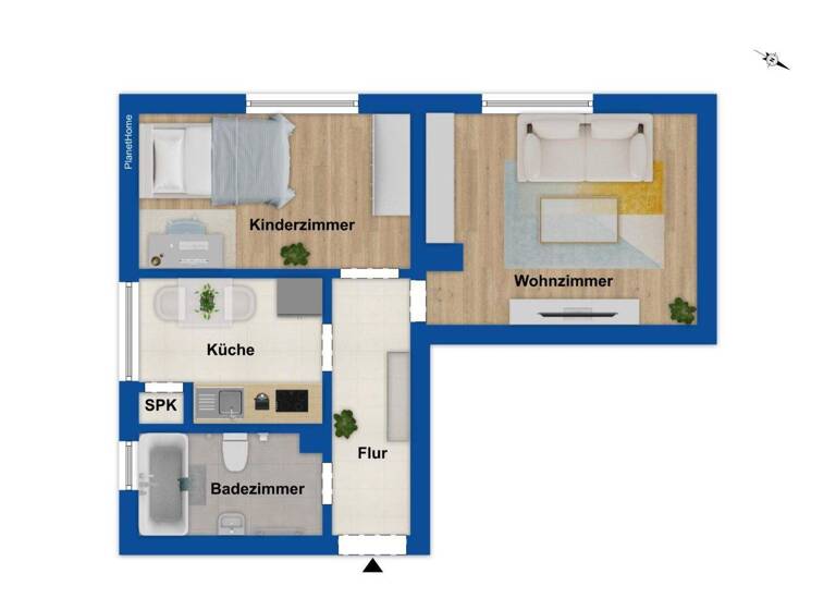 Wohnung zum Kauf 120.000 € 2 Zimmer 37,4 m² 1. Geschoss Schwabach 91126