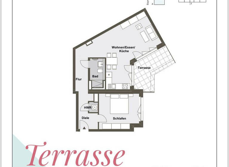 Wohnung zur Miete 1.410 € 2 Zimmer 78,4 m²<br/>Wohnfläche EG<br/>Geschoss Bayreuther Str. 22 Rennweg Nürnberg 90489