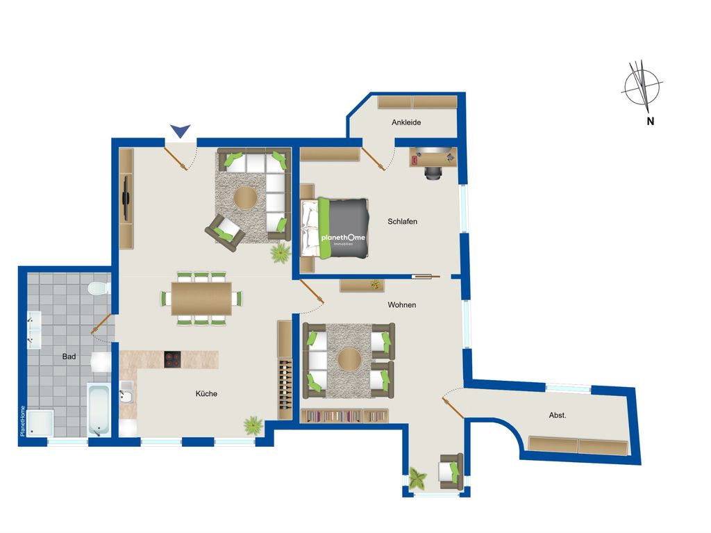 Wohnung zum Kauf 349.000 € 2 Zimmer 125,2 m²<br/>Wohnfläche 1.<br/>Geschoss 01.01.2025<br/>Verfügbarkeit Vilshofen Vilshofen an der Donau 94474