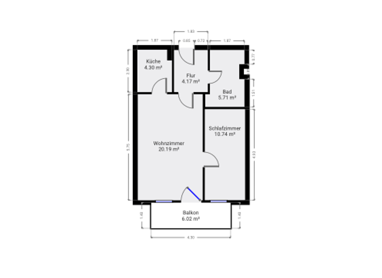 Wohnung zum Kauf provisionsfrei 159.000 € 2 Zimmer 48 m² 2. Geschoss Opalstraße 7 Engelsdorf Leipzig 04319