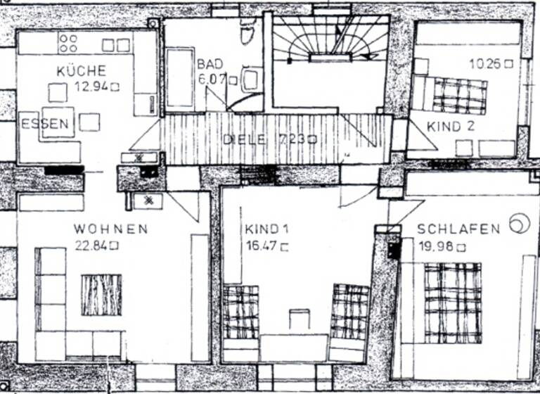 Wohnung zur Miete 700 € 4 Zimmer 103 m² 2. Geschoss frei ab 01.05.2026 Straubing 94315