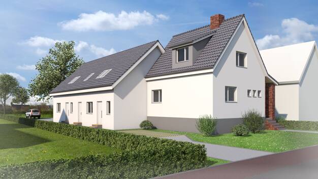 Doppelhaushälfte zum Kauf - Neubau provisionsfrei 429.900 € 4 Zimmer 116 m² 392 m² Grundstück frei ab sofort Flurstrasse Stockelsdorf Stockelsdorf 23617