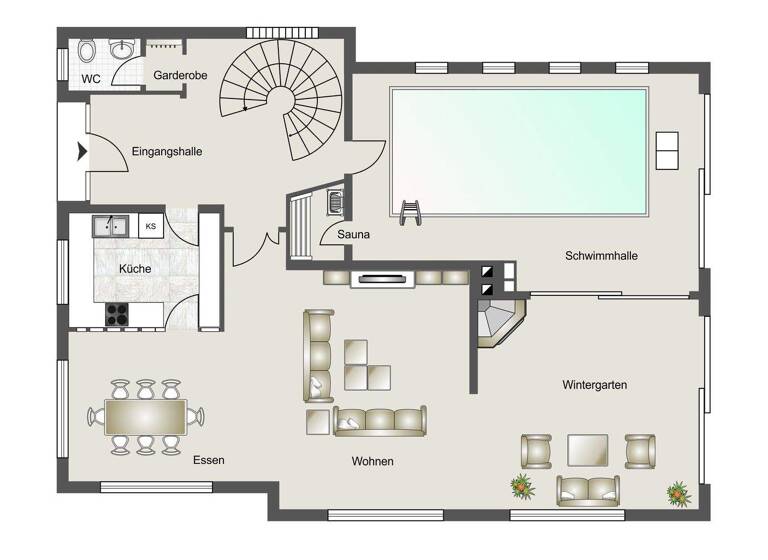 Einfamilienhaus zum Kauf 698.000 € 7 Zimmer 560 m² 1.133 m² Grundstück Bad Kissingen 97688