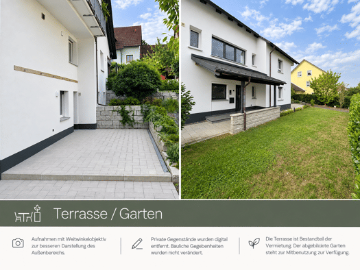 Terrassenwohnung zur Miete 800 € 3 Zimmer 93 m² Geschoss EG/3 frei ab 01.10.2026 Theuern Kümmersbruck 92245
