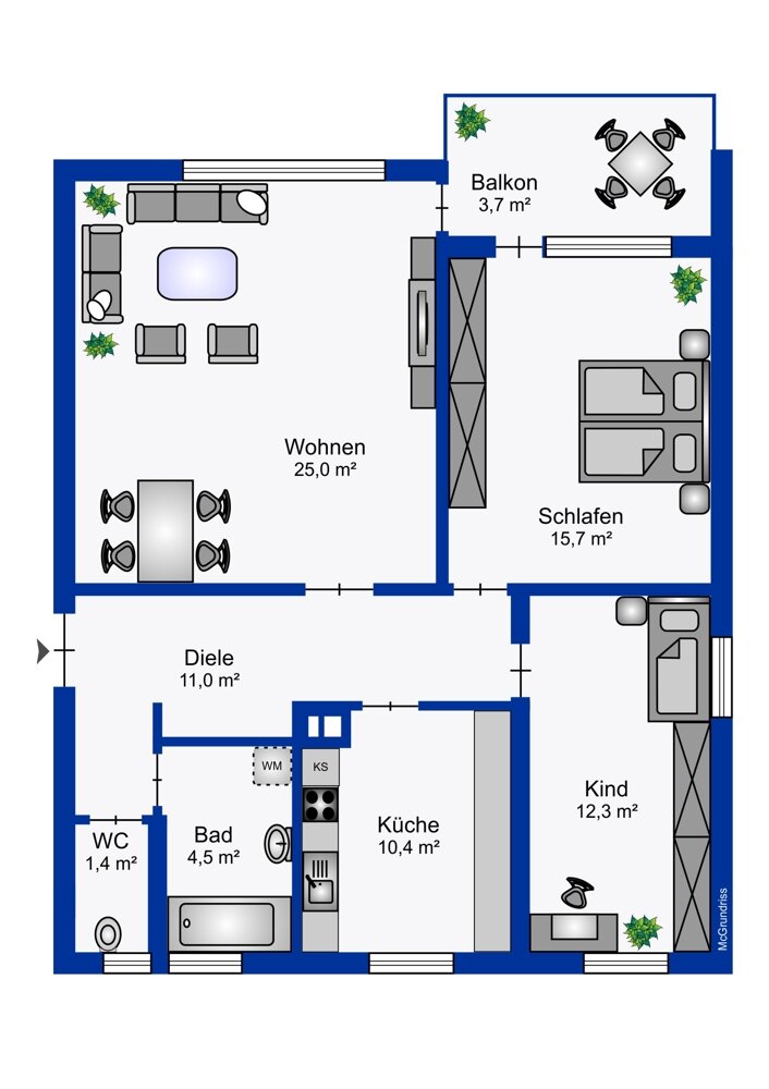 Wohnung zum Kauf 199.000 € 3 Zimmer 84 m²<br/>Wohnfläche 4.<br/>Geschoss Niefern Niefern-Öschelbronn 75223