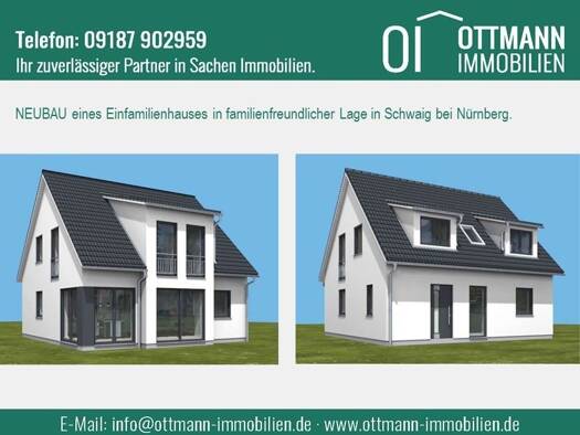 Einfamilienhaus zum Kauf - Erstbezug 833.000 € 5 Zimmer 135 m² 627 m² Grundstück Schwaig Schwaig bei Nürnberg 90571