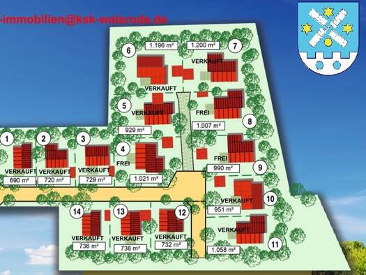Grundstück zum Kauf provisionsfrei 67.712 € 736 m² Grundstück Gilten Gilten 29690