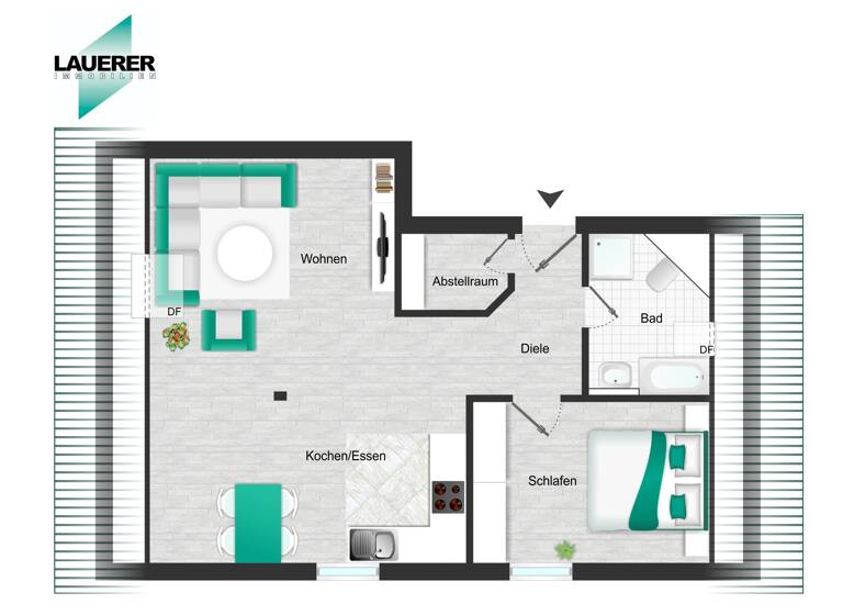 Wohnung zur Miete 570 € 2 Zimmer 65 m²<br/>Wohnfläche Welkenbach Herzogenaurach 91074