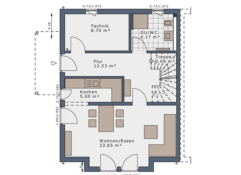 Doppelhaushälfte zur Miete - Erstbezug 2.680 € 4 Zimmer 113 m² 500 m² Grundstück Bergstedt Hamburg 22395