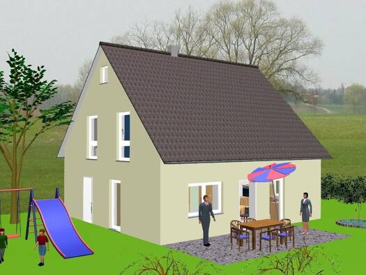Einfamilienhaus zum Kauf provisionsfrei 294.300 € 5 Zimmer 115 m² 450 m² Grundstück Georg-Pfründt-Straße Flachslanden Flachslanden 91604