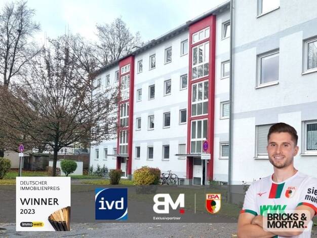 Wohnung zum Kauf 239.900 € 2 Zimmer 61 m² 3. Geschoss Am Schäfflerbach Augsburg 86153