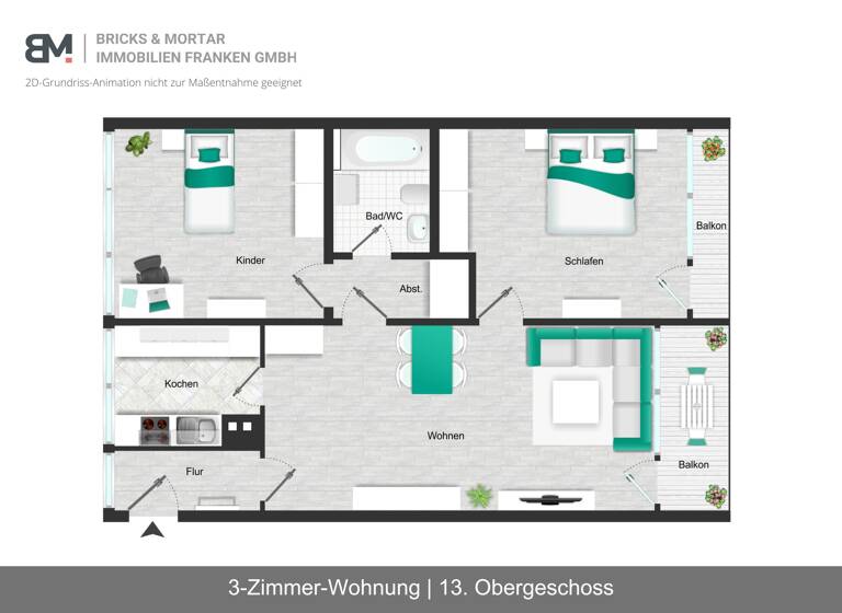 Wohnung zum Kauf 239.000 € 3 Zimmer 76,1 m²<br/>Wohnfläche 13.<br/>Geschoss 01.08.2025<br/>Verfügbarkeit Rathenau Erlangen 91058